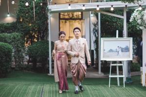 ชุดไทยเจ้าสาว ชุดไทยจักรพรรดิ์ เช่าที่แบมบี้ เวดดิ้ง ห้วยขวาง